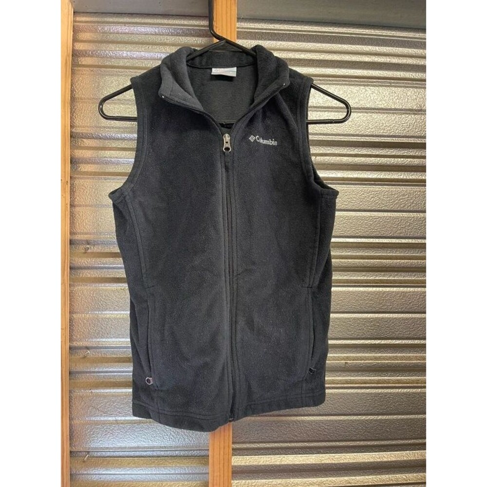 Medium Boys Columbia Fleece Vest Black